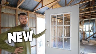 New Floor New Door Big Upgrades  Mobile Home Rebuild [upl. by Oswin]