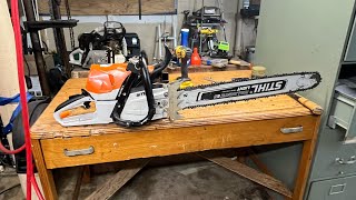 Ported Husky 572 vs Ported Stihl 400c and some new 592 action [upl. by Dnar]