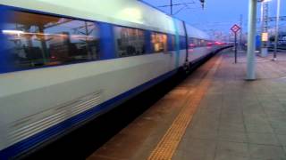 KTX Train arriving at Daejeon Station [upl. by Yerhpmuh]