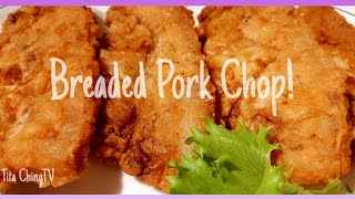 Panlasangpinoy Breadedporkchop  how to cook breaded porkchop The best breaded Pork Chop in town [upl. by Collar56]