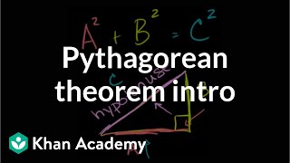 The Pythagorean theorem intro  Right triangles and trigonometry  Geometry  Khan Academy [upl. by Manard553]