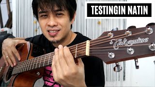 TAKAMINE acoustic guitar GD11MCE acoustic electric testingin natin [upl. by Tannie]