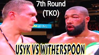 Usyk Vs Witherspoon highlights [upl. by Denise508]