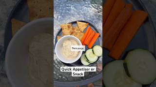 Quick amp Easy Snack Hummus with Veggies amp Crackers 🥕🥨 [upl. by Kliber]