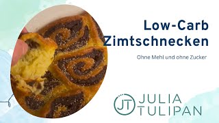 Zimtschnecken mit MozzarellaTeig  LowCarb und Keto [upl. by Leakim545]