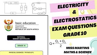 Electricity and electrostatics Exam Questions Physics paper 1 [upl. by Tobye414]