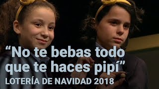 AYA Y CARLA hablando tras cantar EL GORDO  Lotería de Navidad 2018 [upl. by Tsugua]