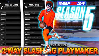 My BEST 2WAY SLASHING PLAYMAKER BUILD IN NBA 2K24 With THE BEST ANIMATIONS in NBA 2K24 is a GLITCH [upl. by Koser]