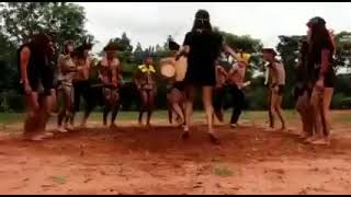 Coreografia dos indígenas guaranis da música mixada por Alok [upl. by Ramhaj422]