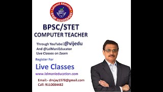 Prepare for BPSCSTET Computer Teacher [upl. by Alexio]