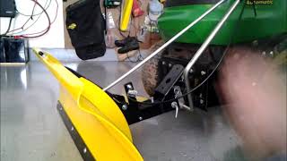 INSTALLING JOHN DEERE SNOW BLADE IN 2019 [upl. by Acnaib752]