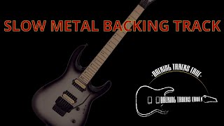 Slow Metal Backing Track in B minor BACKING TRACKS CAVE [upl. by Nnaassilem]