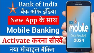 Bank Of India Mobile Banking Registration  How To Activate Bank Of India Mobile Banking App 2024 [upl. by Dorisa]