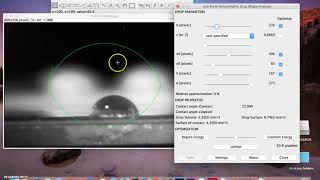 SP19 How to measure Contact Angle with Image J [upl. by Cornell]