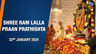 Shree Ram Lalla Praan Prathishta  22nd January 2024 [upl. by Oicaro557]