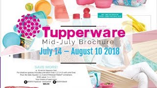 Tupperware Flyer Catalogue July 14  August 10 2018 MidJuly Brochure [upl. by Aikahc]