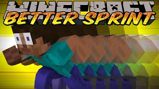 Minecraft Better Sprinting Mod Version 2  Auto Sprinting amp Sneaking [upl. by Liatnahs]