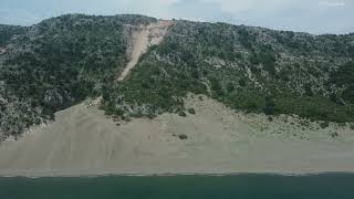 Rana e hedhun in Shengjin one of the most fascinating beaches of the Mediterranean  See Albania 4k [upl. by Coopersmith542]