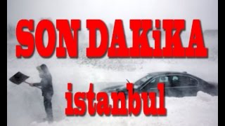 Son Dakika İstanbul Kar Fırtınası Havalimanıson dakika [upl. by Aiblis]