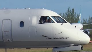 Sky Bahamas  Gardiner and Mcintosh at the Controls  Saab 340  Nassau Bahamas [upl. by Robby]