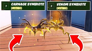 How to find the VENOM amp CARNAGE Mythics in Fortnite Season 8 [upl. by Sudnac303]