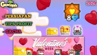 PERSIAPAN TIPS PROFIT amp GACHA DI EVENT VALENTINE GROWTOPIA FULL PEMBAHASAN  Growtopia Indonesia [upl. by Alyakcim]