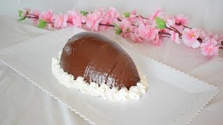 ZUCCOTTO CON PAN DI SPAGNA E NUTELLA  Dolce Pasquale [upl. by Eelyrag]