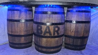 Portable oak barrel event bar part 1 of 3 [upl. by Weider]