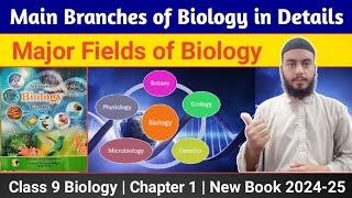 Main Branches of Biology in Details  Class 9 Biology  Chapter 1  New Book 202425 [upl. by Daza310]