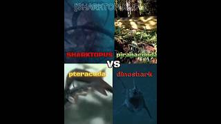 dinoshark vs pteracuda vs piranaconda vs SHARKTOPUS sharktopus Piranacomda skibiditoilet tvman [upl. by Southworth]