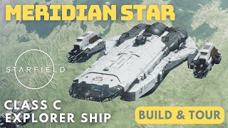 Meridian Star  Anvil Carrack of Starfield — Class C Explorer End Game Ship Build  Central Ladder [upl. by Cirle735]