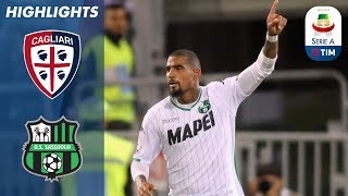 Cagliari 22 Sassuolo  Rigore in extremis concesso dal VAR vale il pareggio del Sassuolo  Serie A [upl. by Nosduj874]