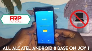 All Alcatel Frp Bypass  Android 8 amp 9  ALCATEL 5003D  5003G Google Account BYPASS  Without Pc [upl. by Atila]