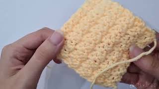 How to Crochet Lemon Peel Stitch  Artivity [upl. by Cirilo]