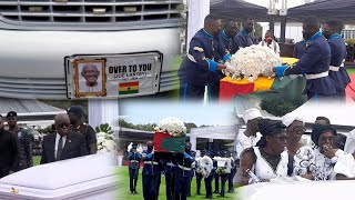 Prez AKUFU ADDO shares tears at the late JOE LARTEYs state burial state house [upl. by Yenattirb530]