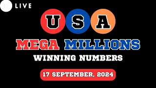 Mega Millions Lottery Drawing for Sep 17 2024  Live Winning Numbers amp Results [upl. by Eidorb872]