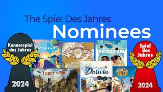 Discussing the Spiel Des Jahres 2024 Nominees [upl. by Nairim]