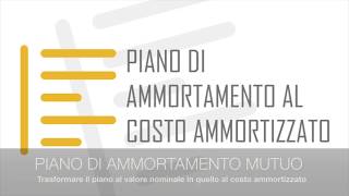 Il piano di ammortamento al costo ammortizzato [upl. by Omar]