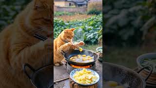 Cats kitchen 3 cat shortvideo kitchen shorts [upl. by Ennaitsirk]