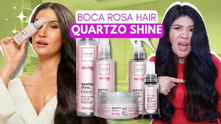 🌸 Testei BOCA ROSA HAIR QUARTZO SHINE Cadiveu Essentials Nutrição e brilho intenso [upl. by Ordnajela700]