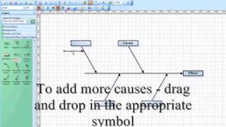 Example cause and effect diagram using visio [upl. by Ynneg755]