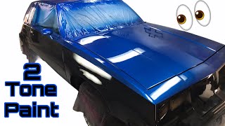 How to do Two tone paint job on cars [upl. by Arahas]