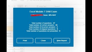 Excel Module 7 SAM Exam  SAM Cengage  100 Grade [upl. by Grover614]