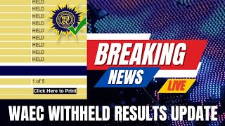 WAEC Releases Update on Withheld WASSCE Results  Check Your Status Now [upl. by Akineg]