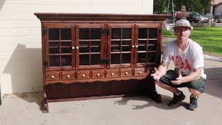 Transforming a Hutch Top into a beautiful Cabinet  DIY Painting Project [upl. by Kalina]