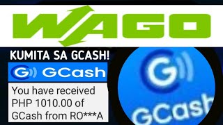 WAGO APP KUMITA SA GCASH WITH PROOF OF PAYOUT [upl. by Tjaden]