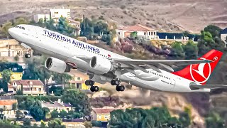 30 CLOSE UP TAKEOFFS and LANDINGS at MADRID  Madrid Airport Plane Spotting MADLEMD [upl. by Waldron]