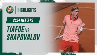 Tiafoe vs Shapovalov Round 2 Highlights  RolandGarros 2024 [upl. by Solnit]