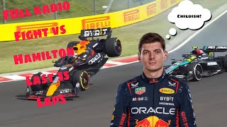 Max Verstappen FULL RADIO fight vs Hamilton Hungarian GP 2024 Last 35 Laps [upl. by Aiyn225]