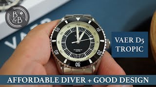 Well executed design amp solid build quality  Vaer D5 Tropic Diver Review  BampB [upl. by Duquette303]